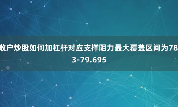散户炒股如何加杠杆对应支撑阻力最大覆盖区间为78.3-79.695