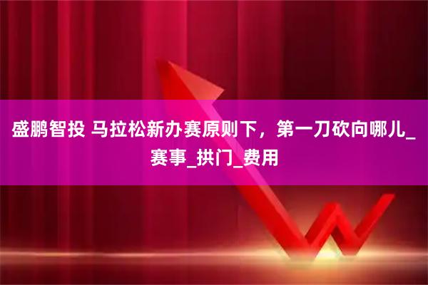 盛鹏智投 马拉松新办赛原则下，第一刀砍向哪儿_赛事_拱门_费用